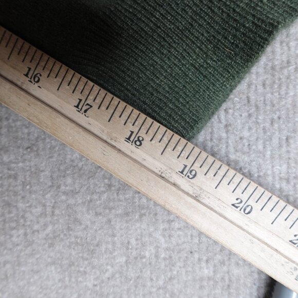 Oliver & James Mens Sweater Large Green Olive Raglan 100% Cashmere - Picture 4 of 11